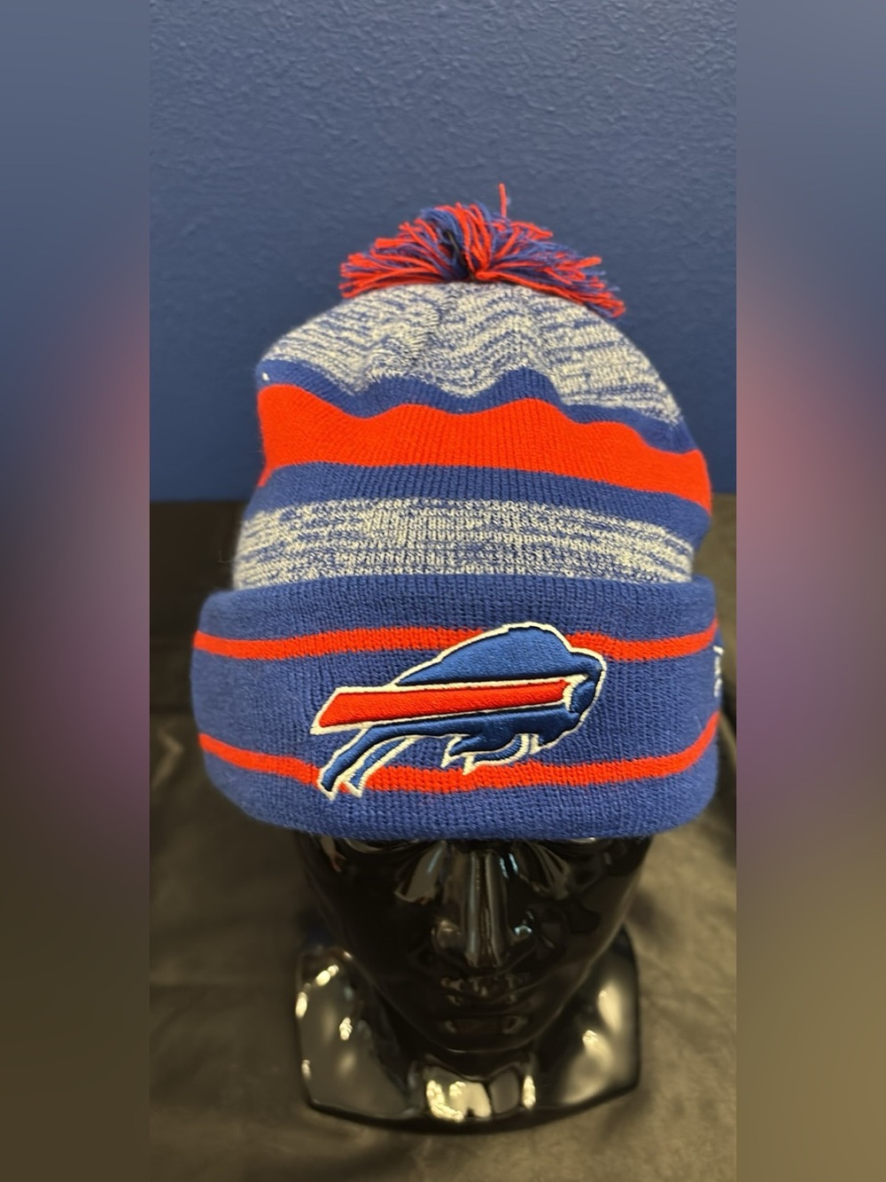 Buffalo Bills NFL Cuffed Pom Knit Beanie